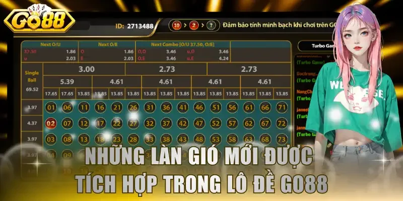 Những làn gió mới được tích hợp trong Lô đề GO88